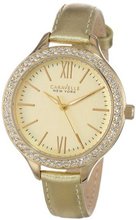 Caravelle New York 44L131 Analog Display Japanese Quartz Gold