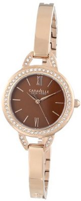 Caravelle New York 44L134 Analog Display Japanese Quartz Rose Gold
