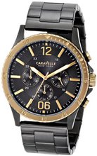 Caravelle New York 45A119 Analog Display Japanese Quartz Black