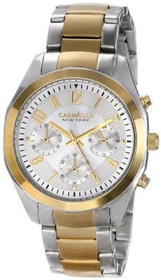 Caravelle New York 45L136 Analog Display Japanese Quartz Two Tone