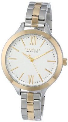 Caravelle New York 45L139 Analog Display Japanese Quartz Two Tone