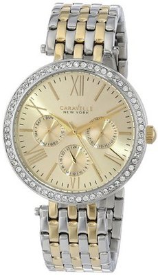 Caravelle New York 45N100 Analog Display Japanese Quartz Two Tone