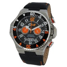 Carbon 14 E1.2 Earth Chronograph Black and Orange Dial