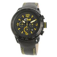Carbon 14 E2.2 Earth Chronograph Black and Yellow Dial