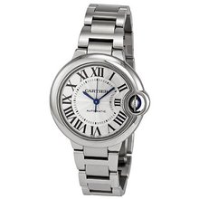 Cartier Ballon Bleu Automatic Silver Flinque Dial Ladies W6920071