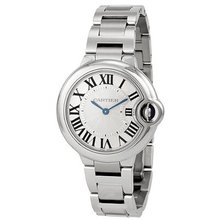Cartier Ballon Bleu Silver Dial Stainless Steel Ladies W6920084