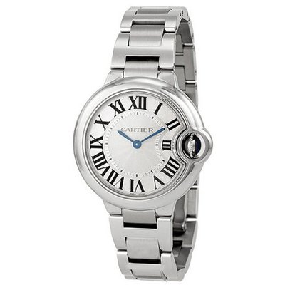 Cartier Ballon Bleu Silver Dial Stainless Steel Ladies W6920084