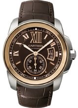Cartier Calibre de Cartier Brown Dial Pink Gold Bezel Automatic W7100051
