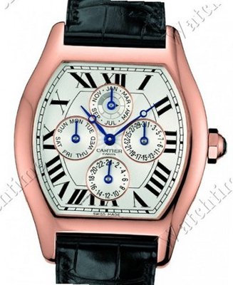 Cartier Collection Privée Cartier Paris Tortue perpetual calendar two time zones 
