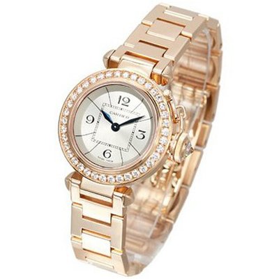 Cartier Miss Pasha Diamond Paved 18k Rose Gold Ladies WJ124013