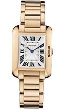 Cartier Tank Anglaise Silver Dial 18kt Rose Gold Ladies W5310013