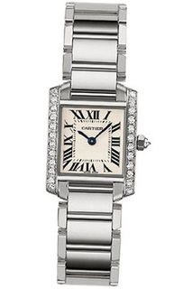 Cartier Tank Francaise 18kt White Gold Diamond Ladies WE1002S3