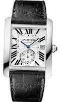 Cartier Tank MC Automatic Silver Dial Black Leather W5330003