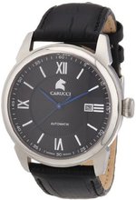 Carucci es Automatic CA2189BK with Leather Strap