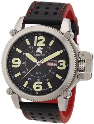 Carucci es Automatic CA2191RD with Leather Strap
