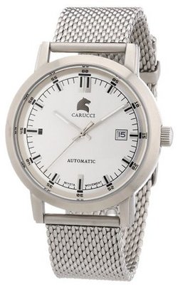 Carucci es Automatic Messina CA2195ST-SL with Leather Strap