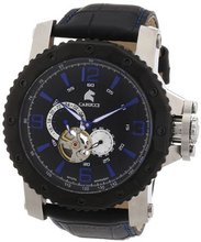 Carucci es Automatic Turin CA2198LB-BK with Leather Strap