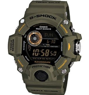 Casio G-Shock Digital Dial Green Resin Strap GW9400-3CR