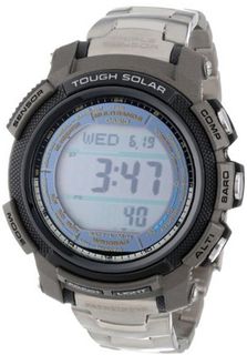 Casio PAW2000T-7CR Pathfinder Digital Multi-Function Titanium Bracelet