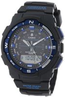 Casio SGW500H-2BV Black Resin Analog Digital Twin Sensor Multi-Function