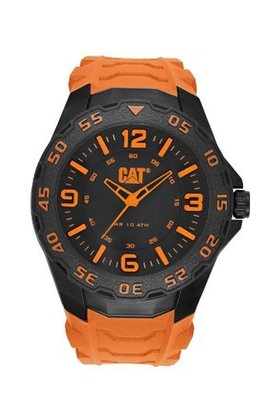 CAT Motion , Black / Yellow Dial and Yellow Rubber Strap