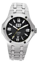CAT WATCHES A114111124 Navigo Date Black and Yellow Analog Dial Stainless Steel Bracelet