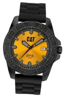 CAT WATCHES PN16121421 DPS Multi-Function Analog Yellow Dial Black Rubber Strap