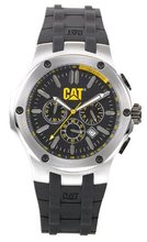 CAT A114321124 Navigo Chrono Black Analog Dial with Black Rubber Strap
