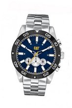 CAT Level Cat , Blue / Silver Dial and Stainless Steel Strap