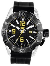 CAT P112121127 Bigcap Black Analog Dial and Stainless Steel Case with Black Rubber Strap