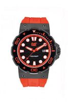 CAT Reef Cat , Black / Red Dial and Red Rubber Strap
