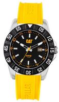 Caterpillar DPS PM14122134 43 Stainless Steel Case Yellow Rubber Mineral Quartz