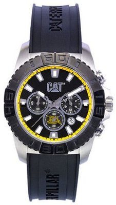 Caterpiller Stainless Steel Black Dial Date Chronograph YF17321127
