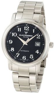 Catorex 119.1.8170.320/BM Attractive Automatic Stainless Steel Number Black Dial