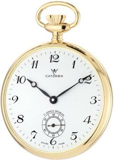 Catorex 170.6.1810.120 Les Breuleux 18k Gold Plated Brass White Dial Pocket