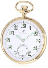 Catorex 170.6.1810.121 Les Breuleux 18k Gold Plated Brass White Luminous Dial Pocket