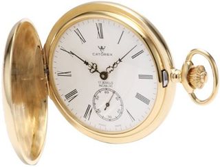 Catorex 171.6.1634.110 Les Breuleux 18k Gold Plated Brass White Dial Pocket