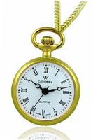 Catorex 675.6.12374R.110 Les petites rayonnantes White Dial Second Hand Gold Plated Pendant