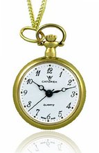 Catorex 675.6.12384.121 Les petites rayonnantes White Dial Second Hand Gold Plated Pendant
