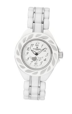 Catorex 779.8.4994.110 C'Pure Quartz White Ceramic Rhinestone Date