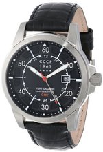 CCCP CP-7003-02 Yuri Gagarin Limited Edition Analog Display Swiss Quartz Black