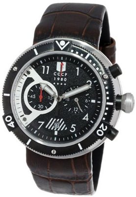 CCCP CP-7005-01 Kashalot Analog Display Japanese Quartz Brown