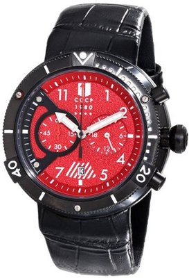 CCCP CP-7005-02 Kashalot Analog Display Japanese Quartz Black