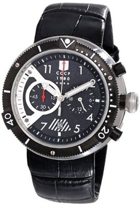 CCCP CP-7005-03 Kashalot Analog Display Japanese Quartz Black