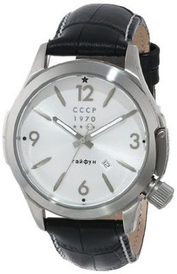 CCCP CP-7010-01 Shchuka Analog Display Swiss Quartz Black