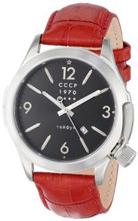 CCCP CP-7010-02 Shchuka Analog Display Swiss Quartz Red