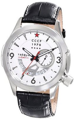 CCCP CP-7011-02 Shchuka Analog Display Swiss Quartz Black