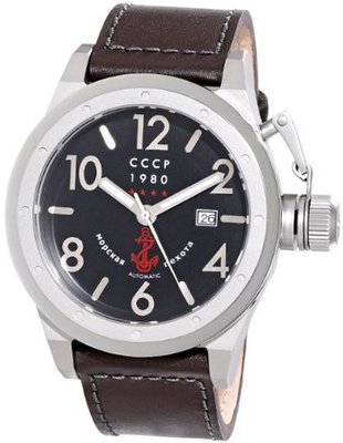 CCCP CP-7017-01 Delta Analog Display Japanese Quartz Black