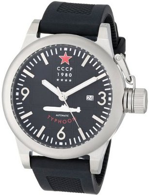 CCCP CP-7018-01 Typhoon Analog Display Automatic Self Wind Black