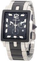 Cerruti 1881 CRB003E221G Odissea Sportiva Black Textured Dial Two Tone Stainless Steel